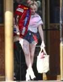 Margot Robbie and Mary Elizabeth Winstead on the Set of 'Birds of Prey' in LA