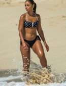 Mya in Bikini at Beach in Barbados