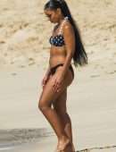 Mya in Bikini at Beach in Barbados