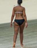 Mya in Bikini at Beach in Barbados