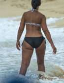 Mya in Bikini at Beach in Barbados