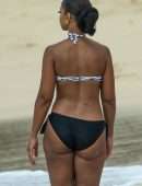 Mya in Bikini at Beach in Barbados