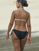 Mya in Bikini at Beach in Barbados