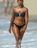 Mya in Bikini at Beach in Barbados