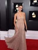 Nina Dobrev at 61st Annual GRAMMY Awards in Los Angeles