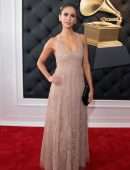 Nina Dobrev at 61st Annual GRAMMY Awards in Los Angeles