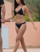 Yazmin Oukhellou Booty in Bikini at a Pool in Marrakesh