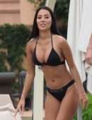 Yazmin Oukhellou Booty in Bikini at a Pool in Marrakesh