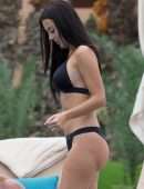 Yazmin Oukhellou Booty in Bikini at a Pool in Marrakesh
