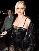 Bebe Rexha in See-through Dress, Out in West Hollywood