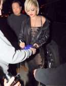 Bebe Rexha in See-through Dress, Out in West Hollywood