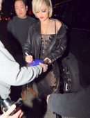 Bebe Rexha in See-through Dress, Out in West Hollywood