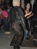 Bebe Rexha in See-through Dress, Out in West Hollywood