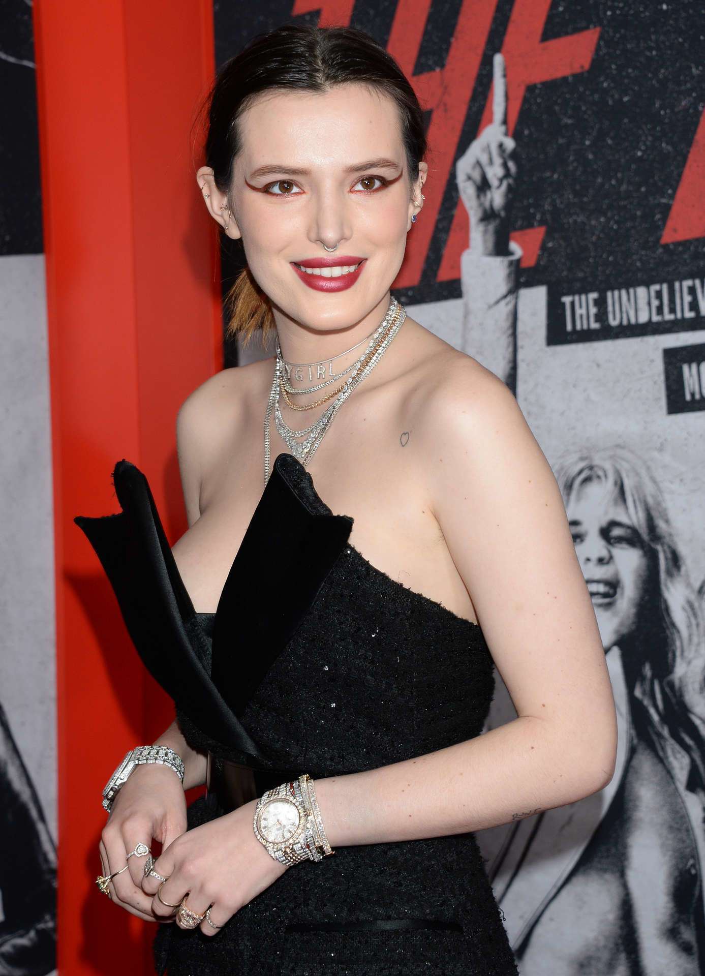 Bella Thorne at the Premiere of Netflix's "The Dirt" in Hollywood