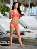 Casey Batchelor in Bikini at a Pool in Tenerife