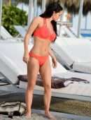 Casey Batchelor in Bikini at a Pool in Tenerife