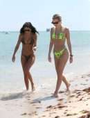 Chantel Jeffries and Sarah Snyder in a Bikini at Miami Beach