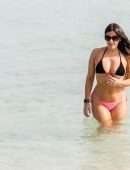Claudia Romani in Thong Bikini at in South Beach