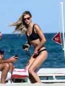 Danielle Knudson in Bikini on a Boat in Miami Beach