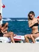 Danielle Knudson in Bikini on a Boat in Miami Beach