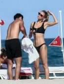 Danielle Knudson in Bikini on a Boat in Miami Beach