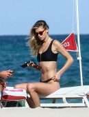 Danielle Knudson in Bikini on a Boat in Miami Beach