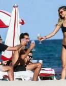 Danielle Knudson in Bikini on a Boat in Miami Beach
