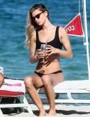 Danielle Knudson in Bikini on a Boat in Miami Beach