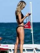 Danielle Knudson in Bikini on a Boat in Miami Beach