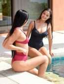Demi Rose Mawby Booty, Black Swimsuit Photoshoot at a Pool in Phuket
