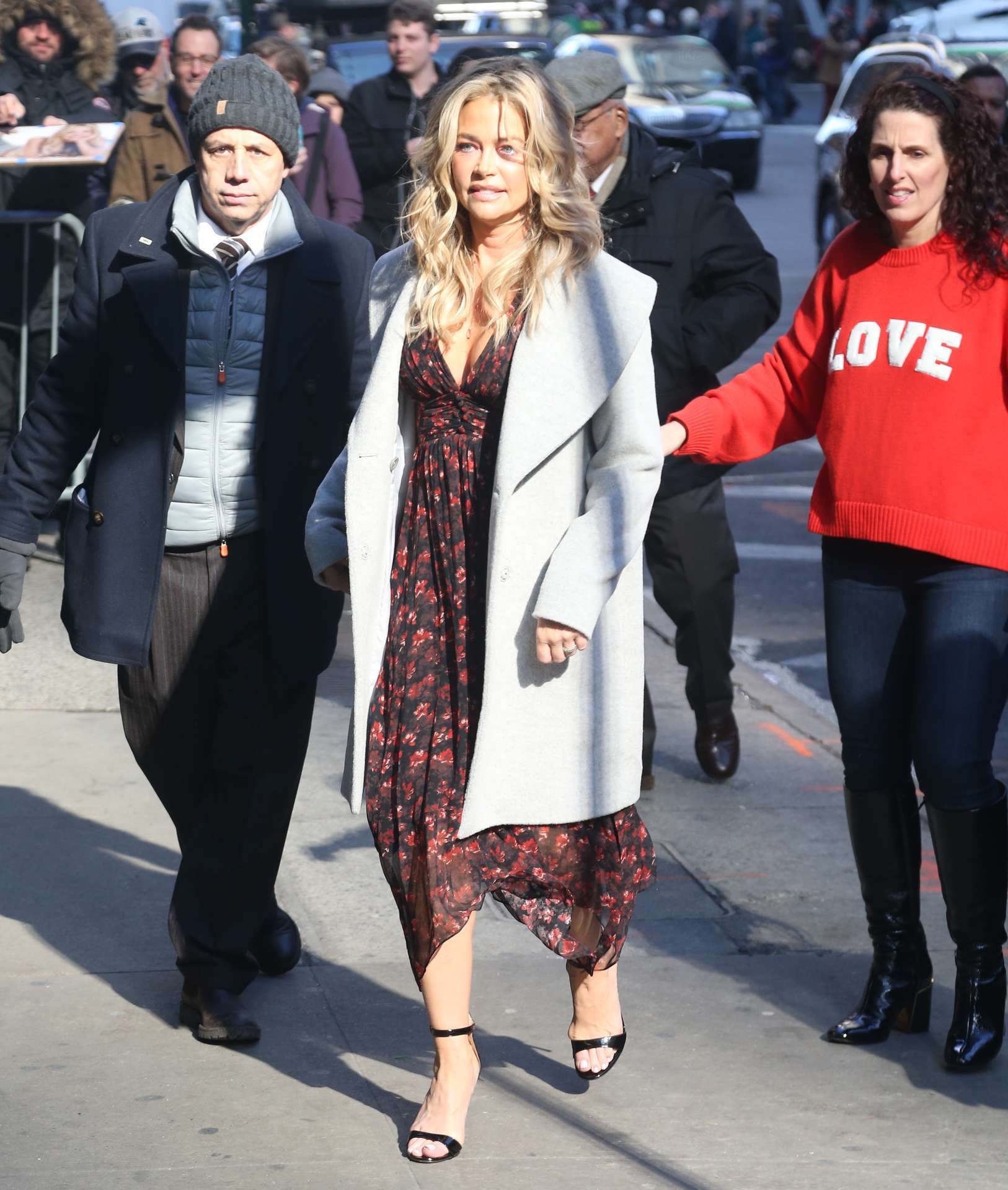 Denise Richards Outside 'Good Morning America' in New York