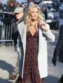 Denise Richards Outside 'Good Morning America' in New York