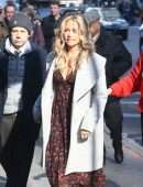 Denise Richards Outside 'Good Morning America' in New York