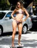 Doutzen Kroes in Bikini for a Photoshoot on the Streets in Miami