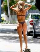 Doutzen Kroes in Bikini for a Photoshoot on the Streets in Miami