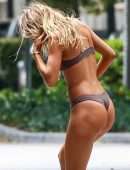 Doutzen Kroes in Bikini for a Photoshoot on the Streets in Miami