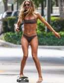 Doutzen Kroes in Bikini for a Photoshoot on the Streets in Miami