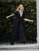 Elle Fanning Filming a Music Video for 'Teen Spirit' in Los Angeles