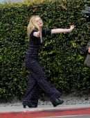 EXCLUSIVE: Elle Fanning Shows Off her Dance Moves while Filming a Music Video for Her New Movie 'Teen Spirit' in Los Angeles