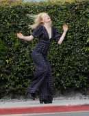 EXCLUSIVE: Elle Fanning Shows Off her Dance Moves while Filming a Music Video for Her New Movie 'Teen Spirit' in Los Angeles