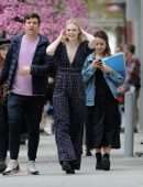 EXCLUSIVE: Elle Fanning Shows Off her Dance Moves while Filming a Music Video for Her New Movie 'Teen Spirit' in Los Angeles