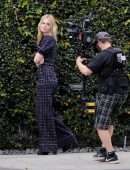 EXCLUSIVE: Elle Fanning Shows Off her Dance Moves while Filming a Music Video for Her New Movie 'Teen Spirit' in Los Angeles