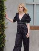 Elle Fanning Filming a Music Video for 'Teen Spirit' in Los Angeles