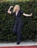 Elle Fanning Filming a Music Video for 'Teen Spirit' in Los Angeles