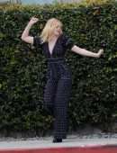 EXCLUSIVE: Elle Fanning Shows Off her Dance Moves while Filming a Music Video for Her New Movie 'Teen Spirit' in Los Angeles
