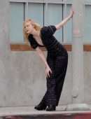 Elle Fanning Filming a Music Video for 'Teen Spirit' in Los Angeles