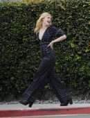 Elle Fanning Filming a Music Video for 'Teen Spirit' in Los Angeles
