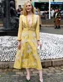 Elle Fanning at the Miu Miu Fashion Show in Paris