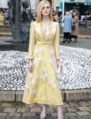 Elle Fanning at the Miu Miu Fashion Show in Paris