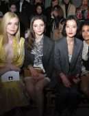 Elle Fanning at the Miu Miu Fashion Show in Paris